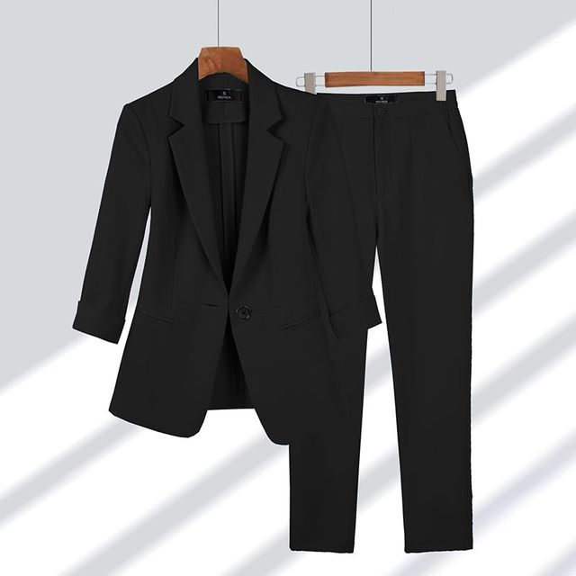 Evy™ |  Two-Piece Blazer and Pant Set