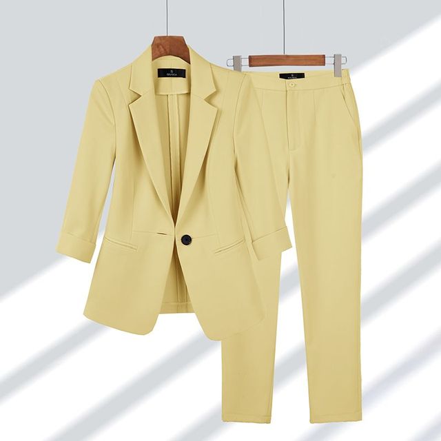 Evy™ |  Two-Piece Blazer and Pant Set