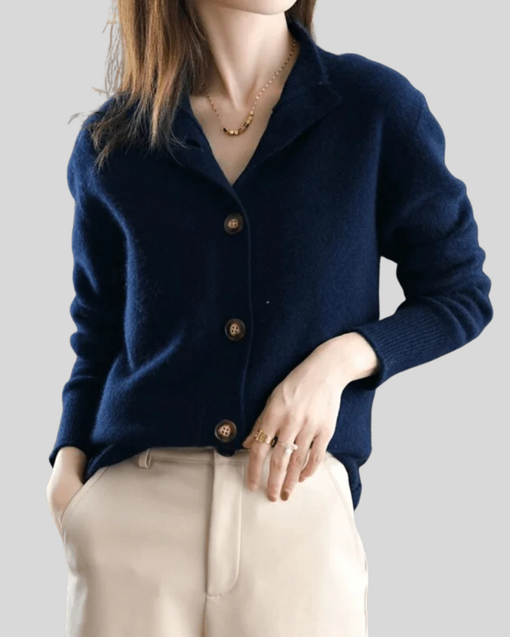Sandra™ | Retro-Style Cashmere Cardigan