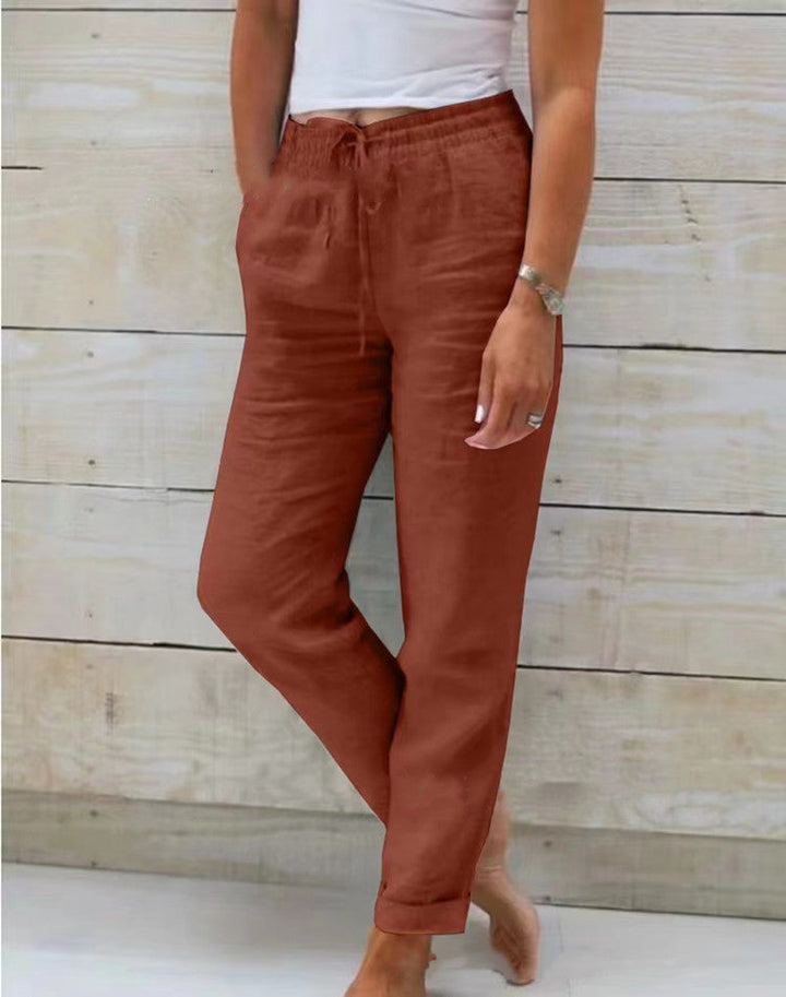 Elisa™ | Cotton Linen Casual Trousers