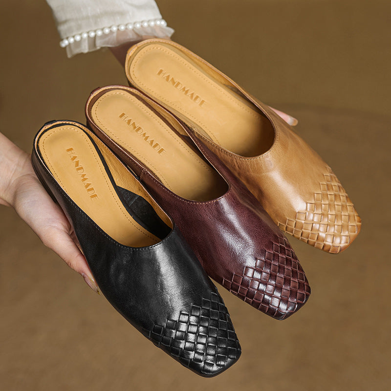 Velmirae | Woven Slip-On Slides for Comfortable Everyday Walking
