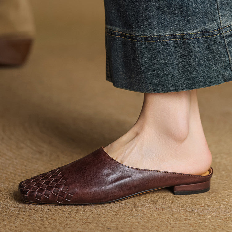 Velmirae | Woven Slip-On Slides for Comfortable Everyday Walking