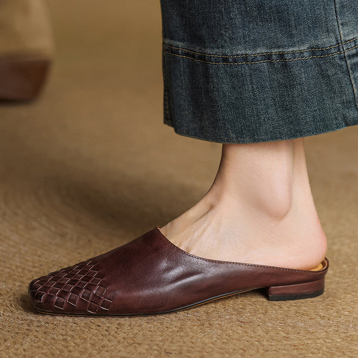 Velmirae | Woven Slip-On Slides for Comfortable Everyday Walking