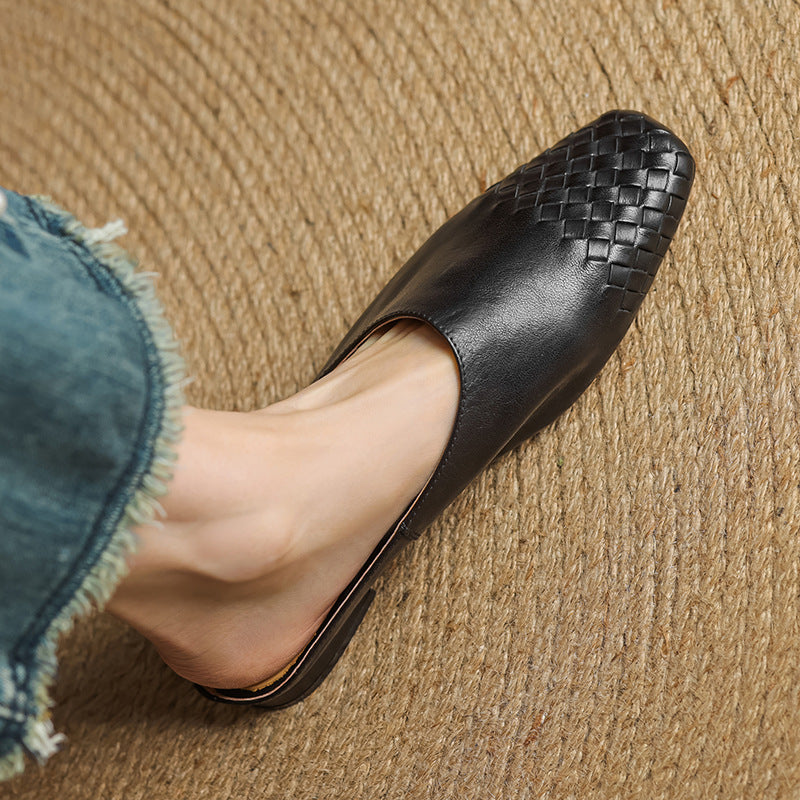 Velmirae | Woven Slip-On Slides for Comfortable Everyday Walking