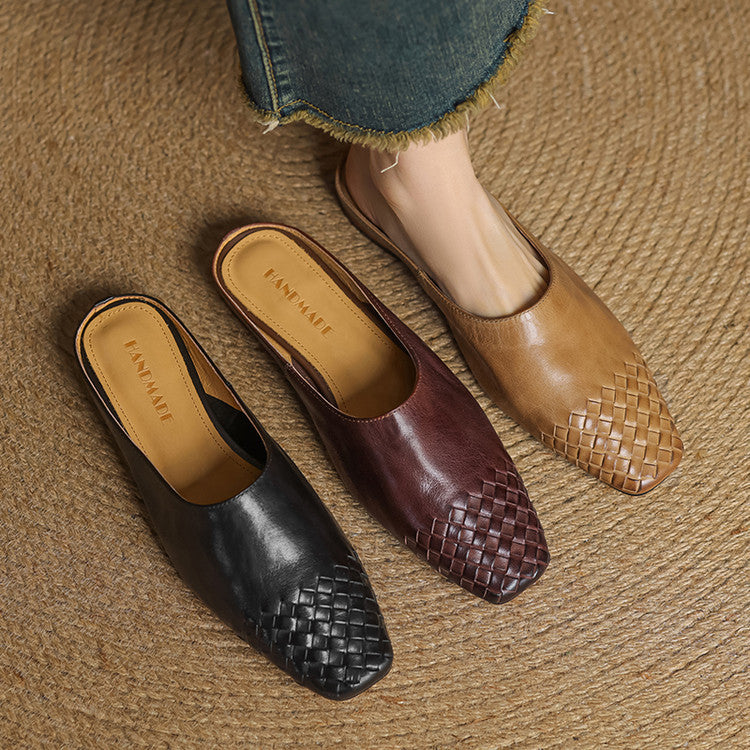 Velmirae | Woven Slip-On Slides for Comfortable Everyday Walking