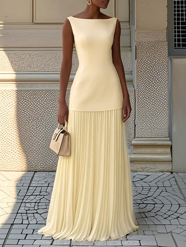 Selma | Pleated Maxi Dress
