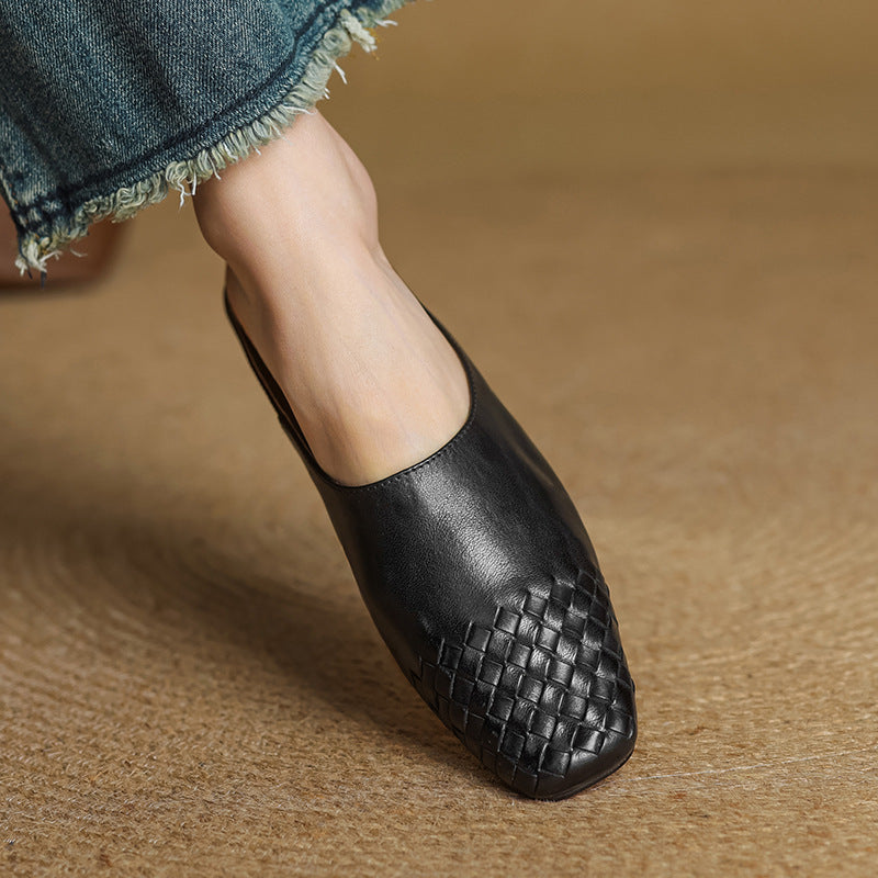 Velmirae | Woven Slip-On Slides for Comfortable Everyday Walking
