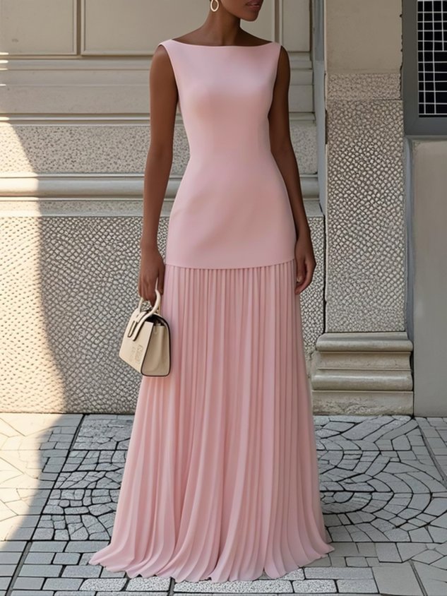 Selma | Pleated Maxi Dress