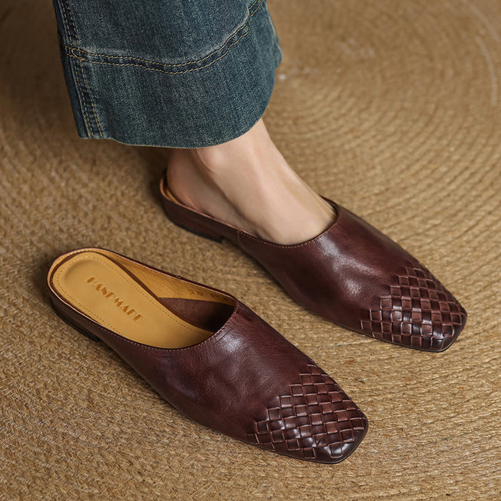 Velmirae | Woven Slip-On Slides for Comfortable Everyday Walking