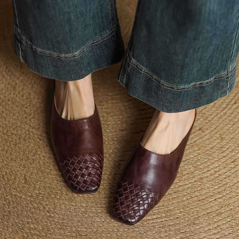 Velmirae | Woven Slip-On Slides for Comfortable Everyday Walking