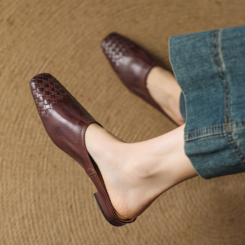 Velmirae | Woven Slip-On Slides for Comfortable Everyday Walking