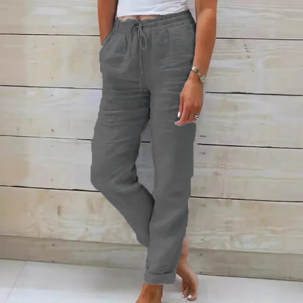 Elisa™ | Cotton Linen Casual Trousers