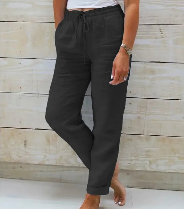 Elisa™ | Cotton Linen Casual Trousers