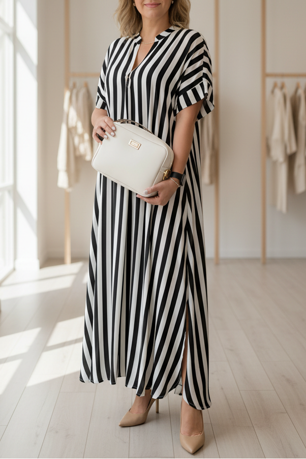 Elodie – STRIPED MAXI DRESS