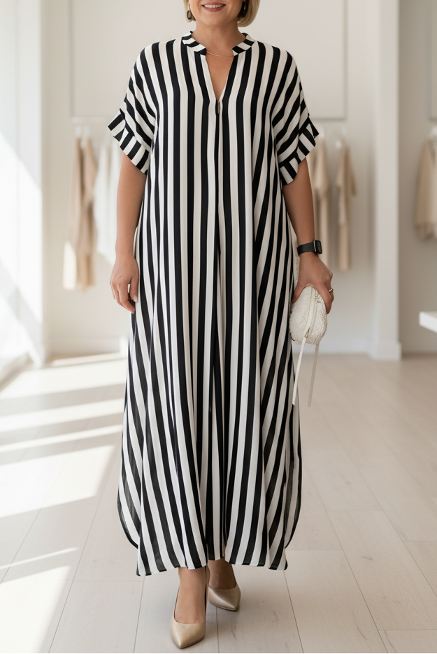 Elodie – STRIPED MAXI DRESS